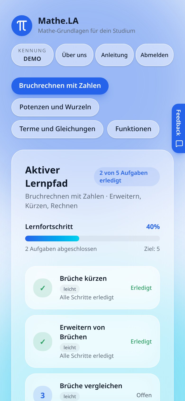 Aufgabenliste am Handy mit zwei als erledigt markierten Aufgaben